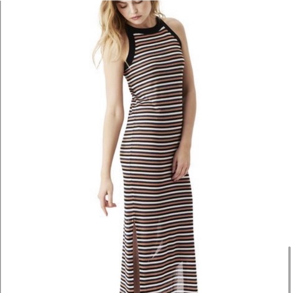 GANNI Suki Glitter Striped Maxi Dress XS - Picture 10 of 10